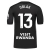 Atlético Madrid Oblak 13 Målmand Børn 2025-26 Sort - Fodboldtrøjer (S/S)